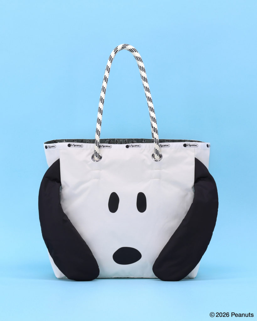 SNOOPY FACE PUFFY TOTE